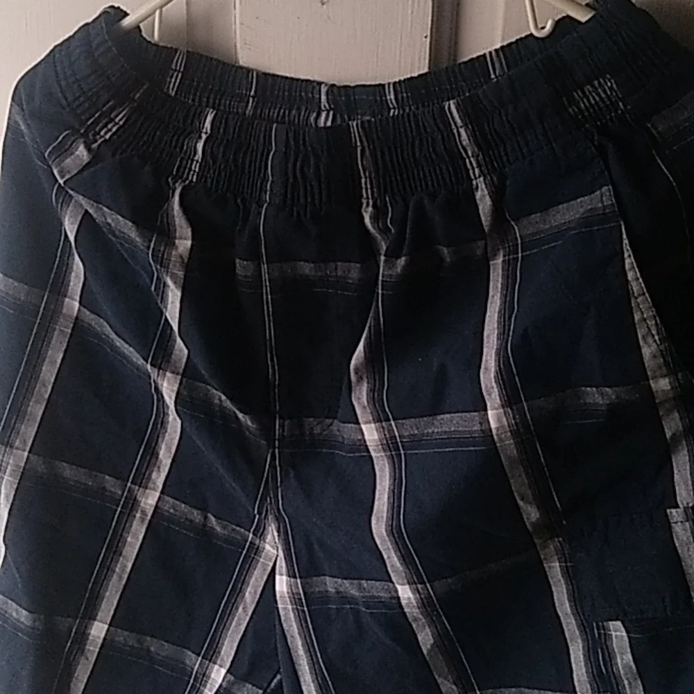 Y2k shaka wear shorts Mens size large blue plaid - Picture 2 of 6
